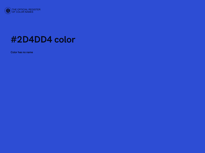 #2D4DD4 color image
