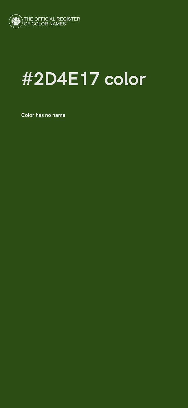 #2D4E17 color image