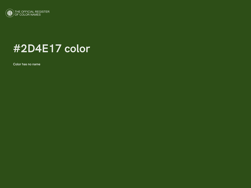 #2D4E17 color image