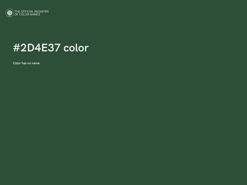 #2D4E37 color image