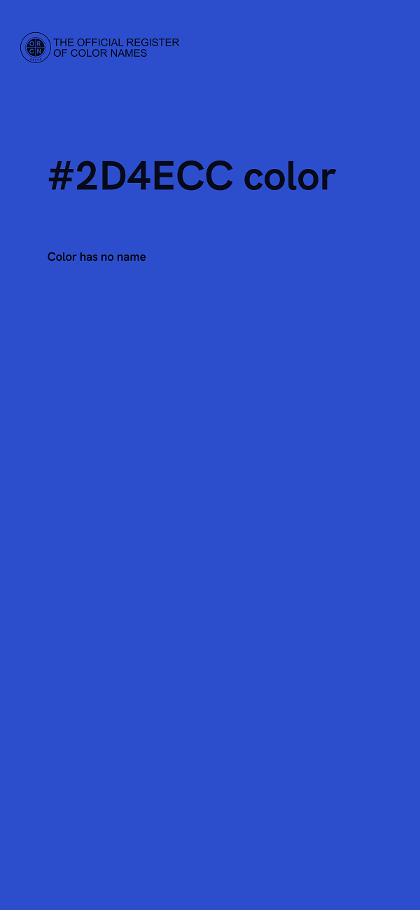 #2D4ECC color image