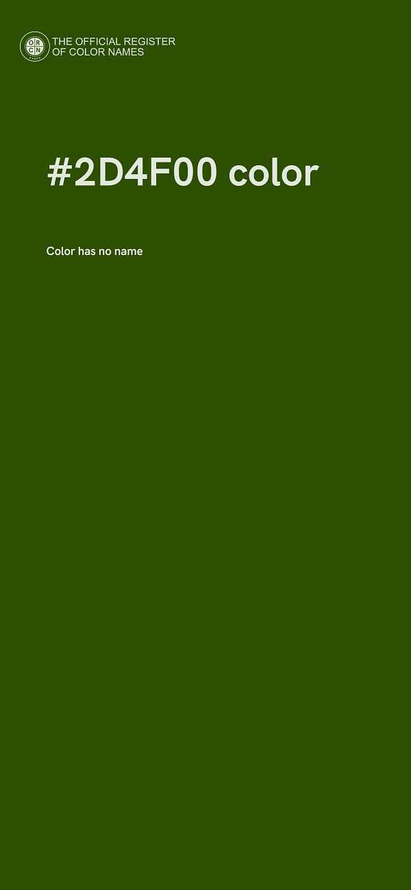 #2D4F00 color image