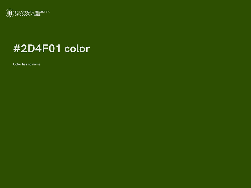 #2D4F01 color image