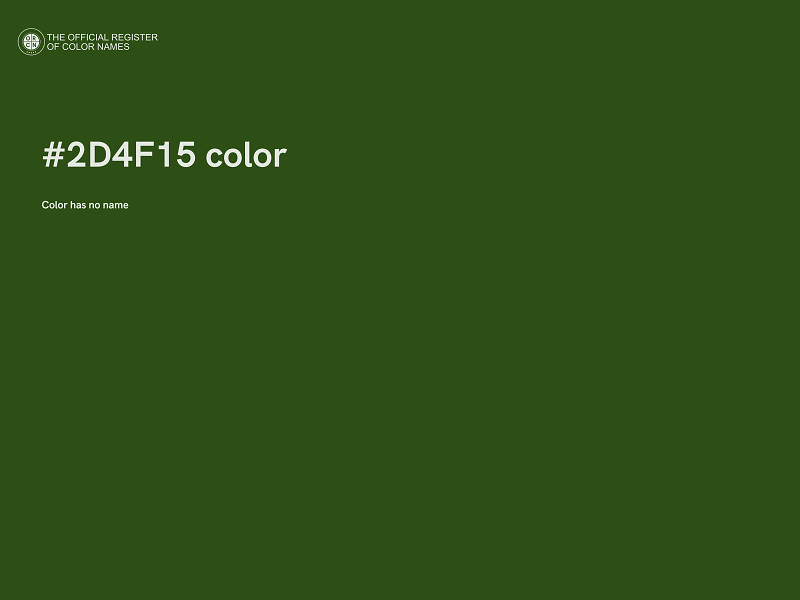 #2D4F15 color image