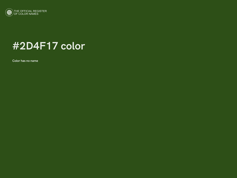#2D4F17 color image