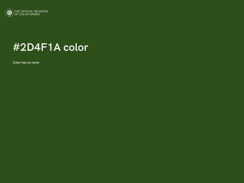 #2D4F1A color image