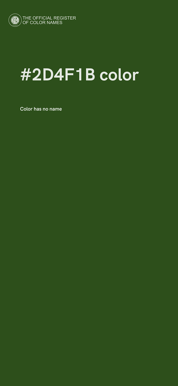#2D4F1B color image