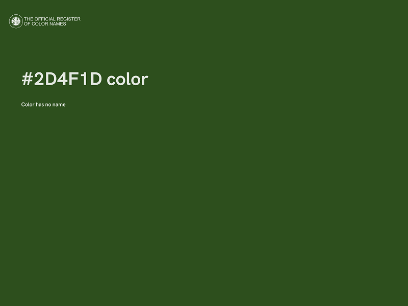 #2D4F1D color image