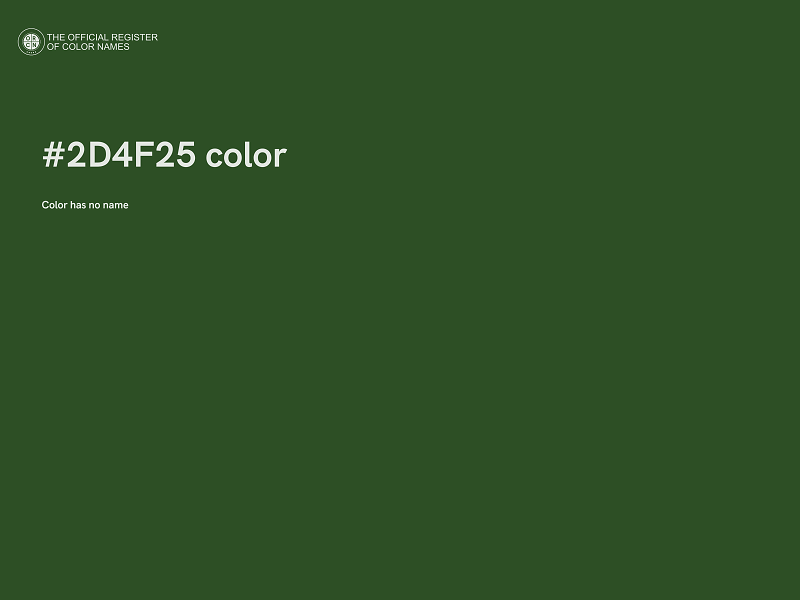 #2D4F25 color image