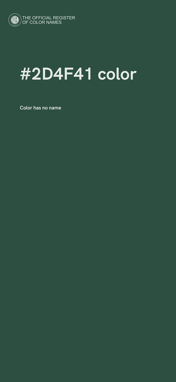 #2D4F41 color image