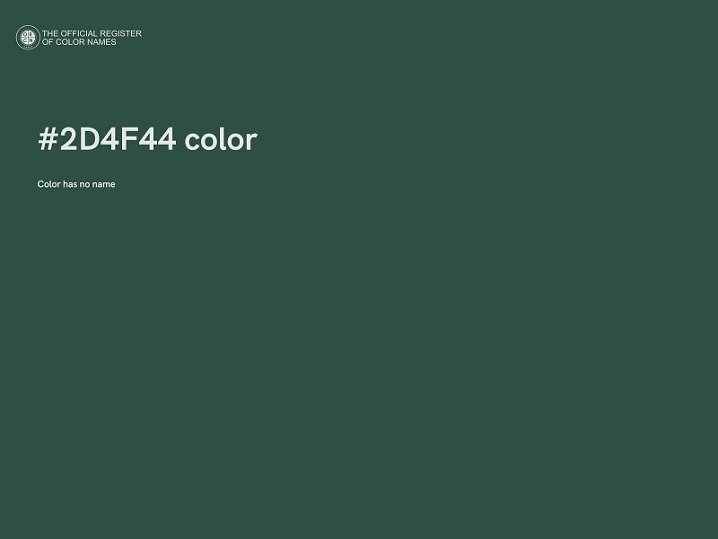 #2D4F44 color image