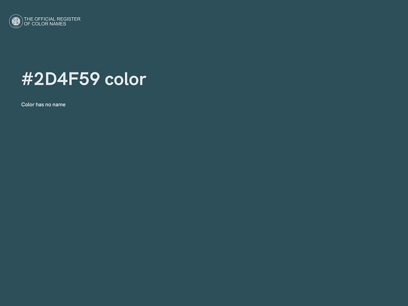 #2D4F59 color image