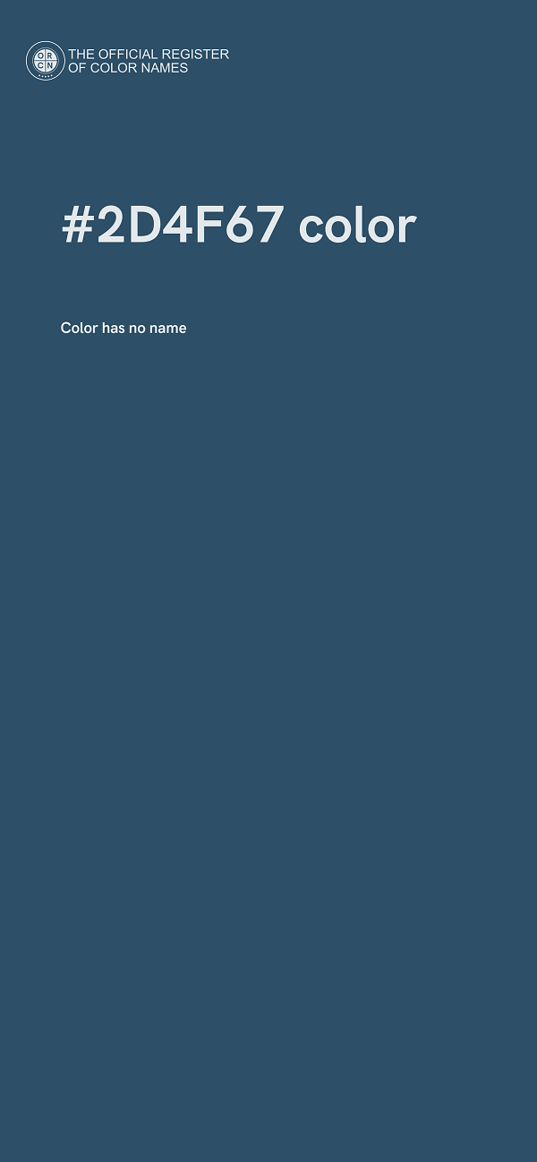 #2D4F67 color image