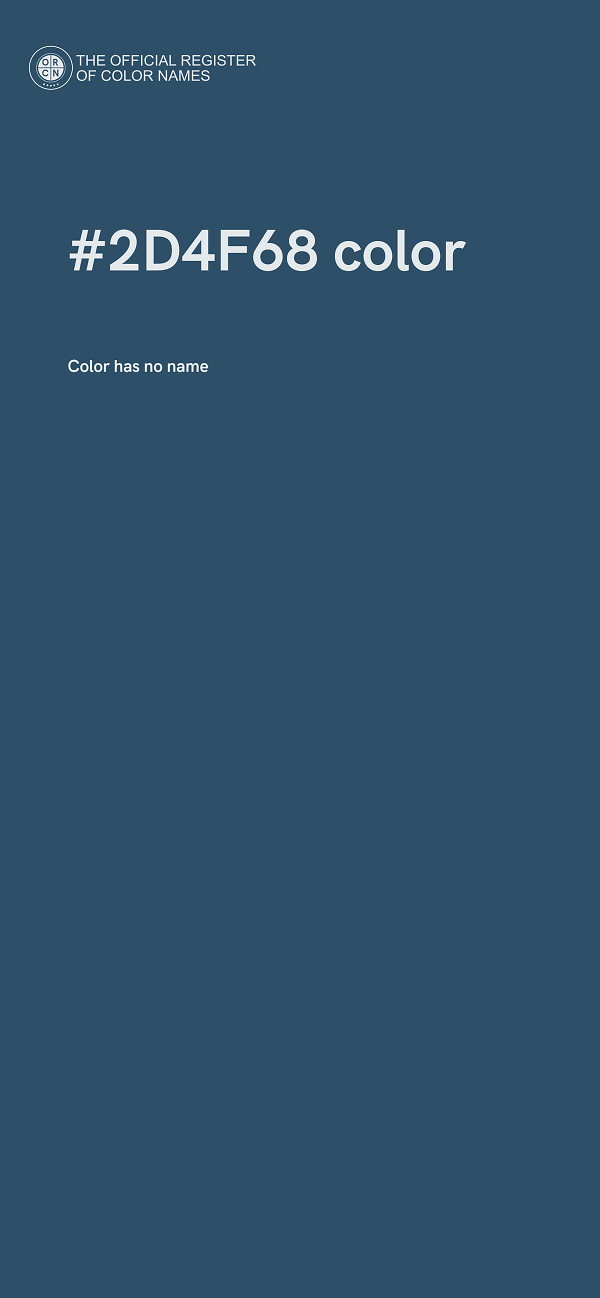 #2D4F68 color image