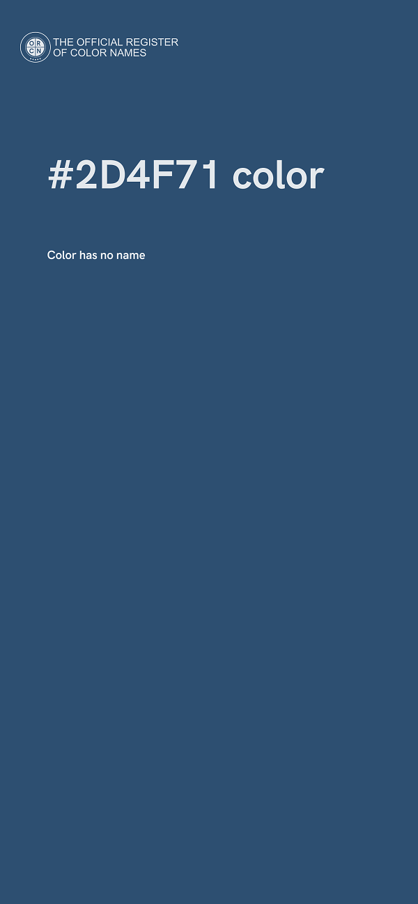 #2D4F71 color image