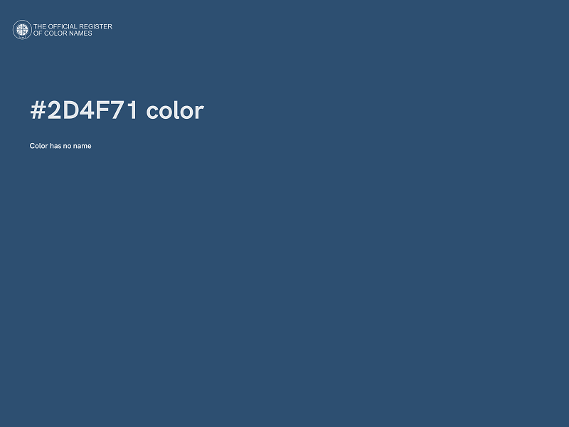 #2D4F71 color image