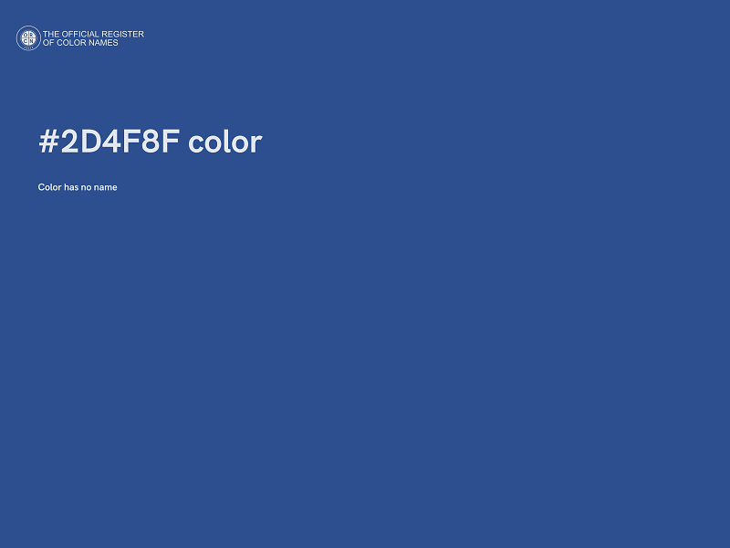#2D4F8F color image