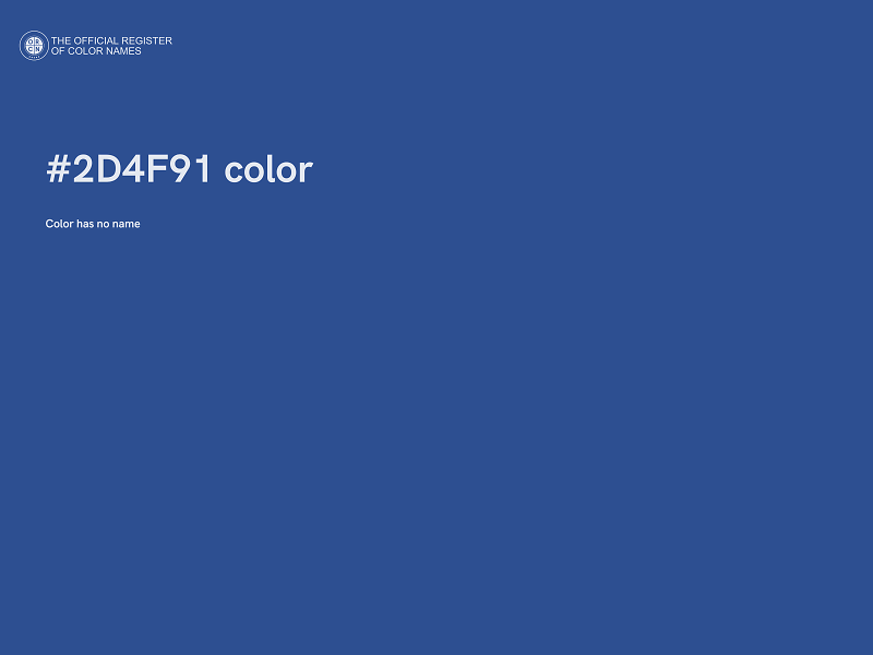 #2D4F91 color image