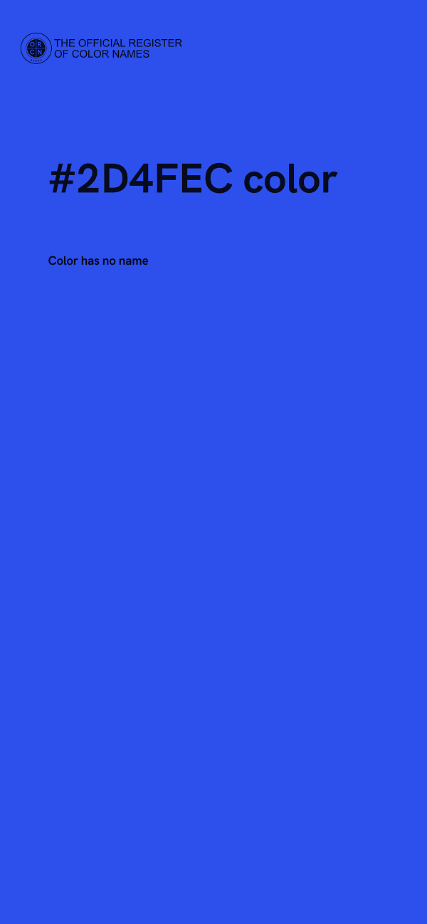 #2D4FEC color image