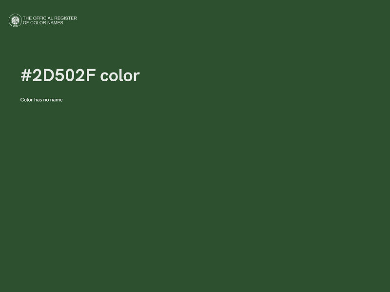 #2D502F color image