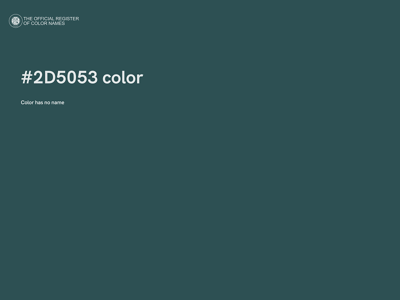 #2D5053 color image