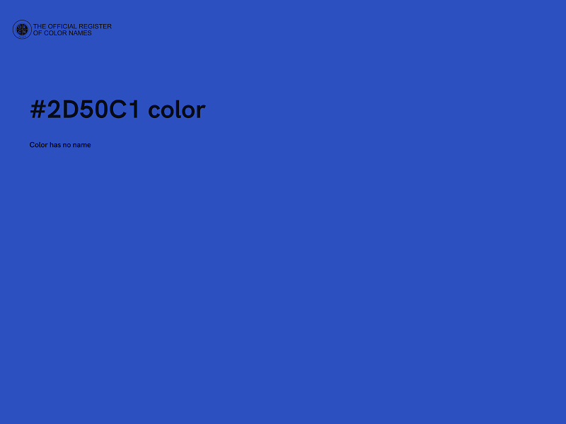 #2D50C1 color image