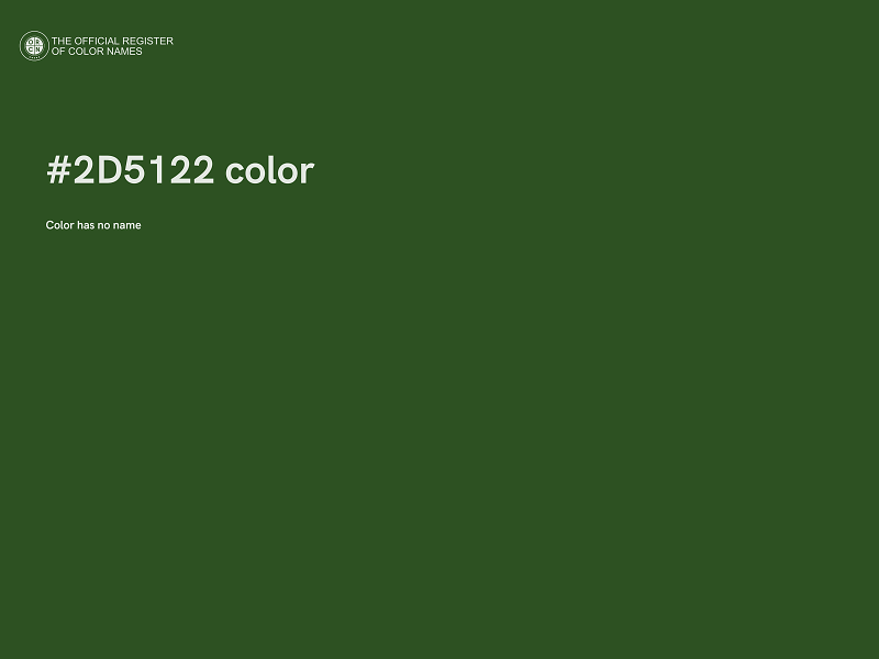 #2D5122 color image