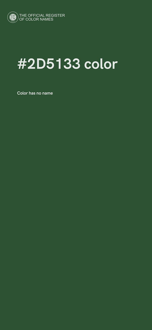 #2D5133 color image
