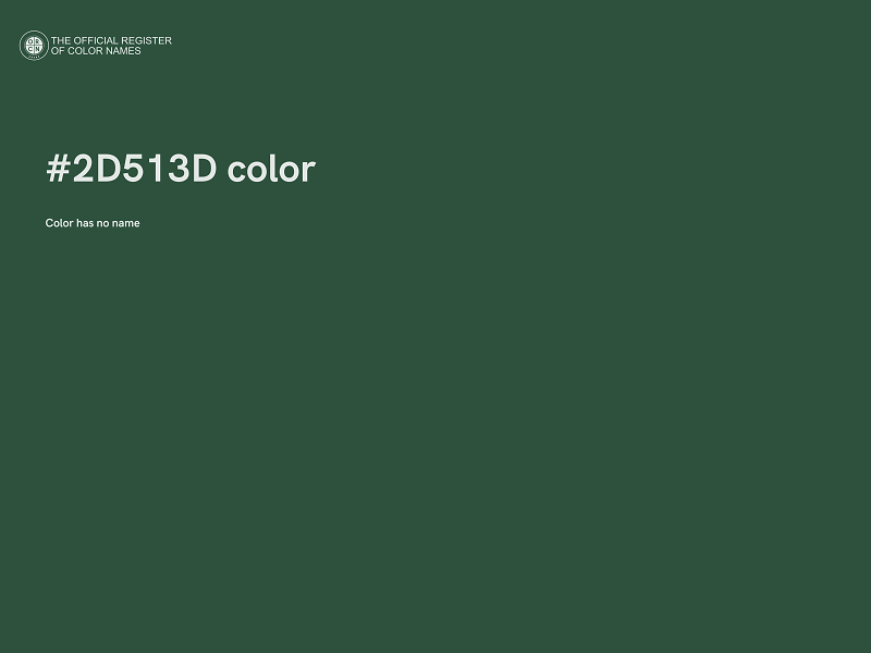 #2D513D color image