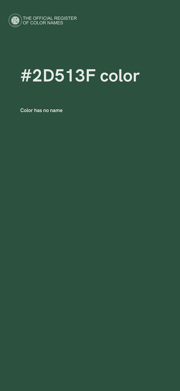 #2D513F color image