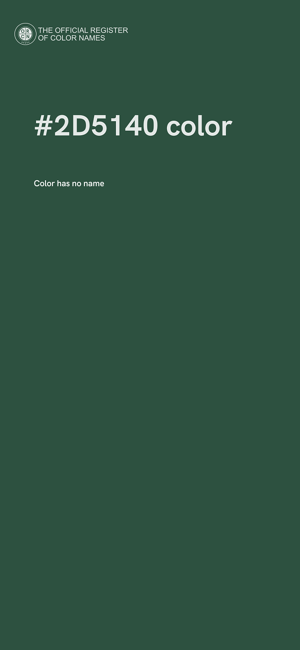 #2D5140 color image