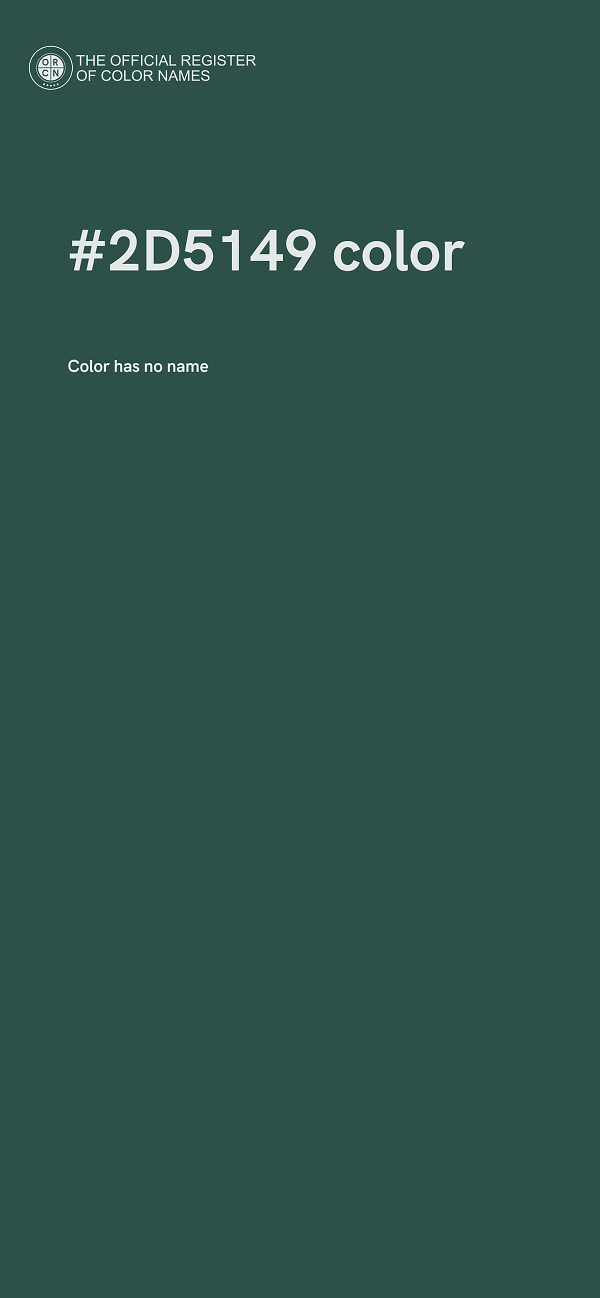 #2D5149 color image
