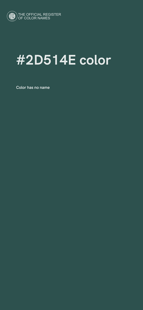#2D514E color image