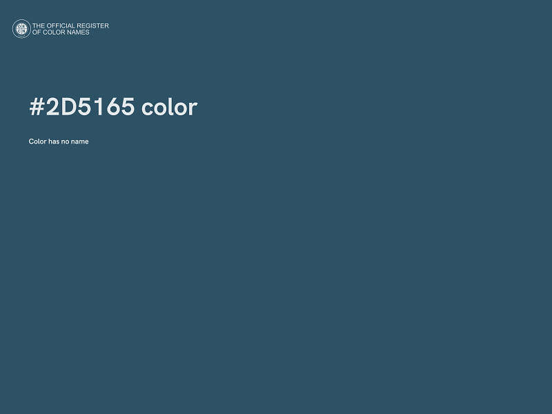 #2D5165 color image