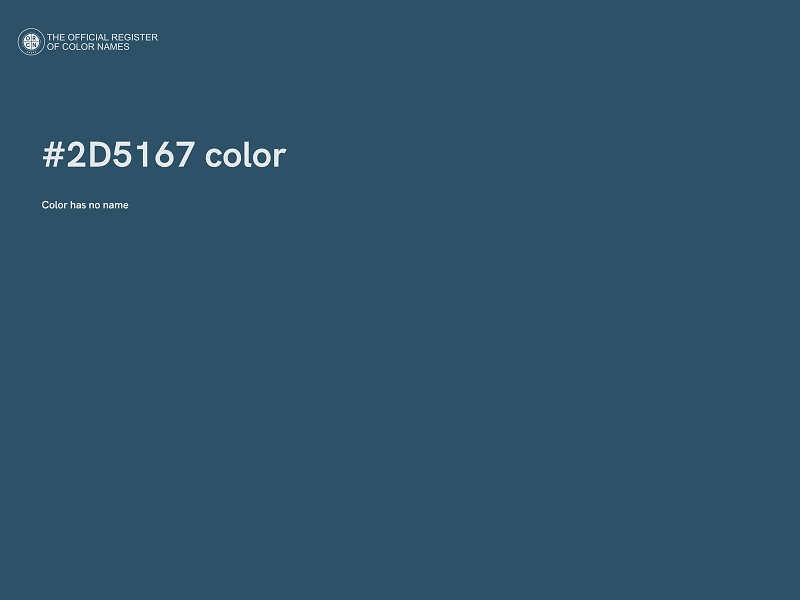 #2D5167 color image