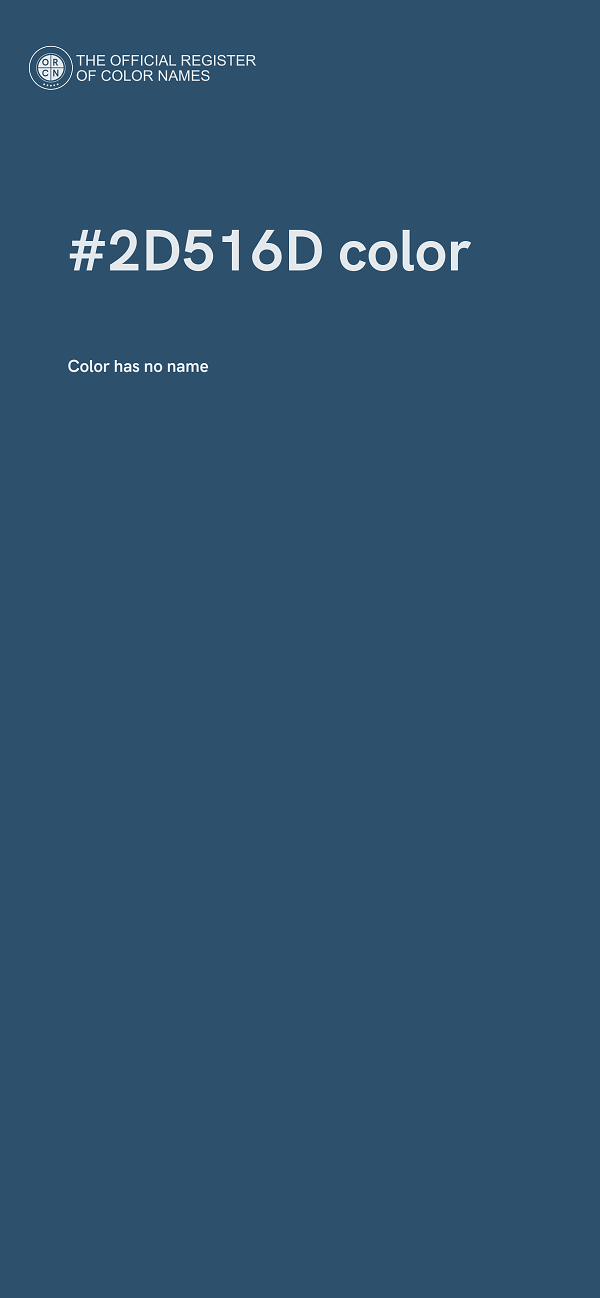 #2D516D color image