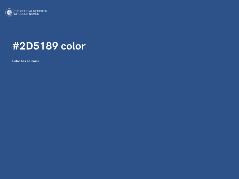 #2D5189 color image