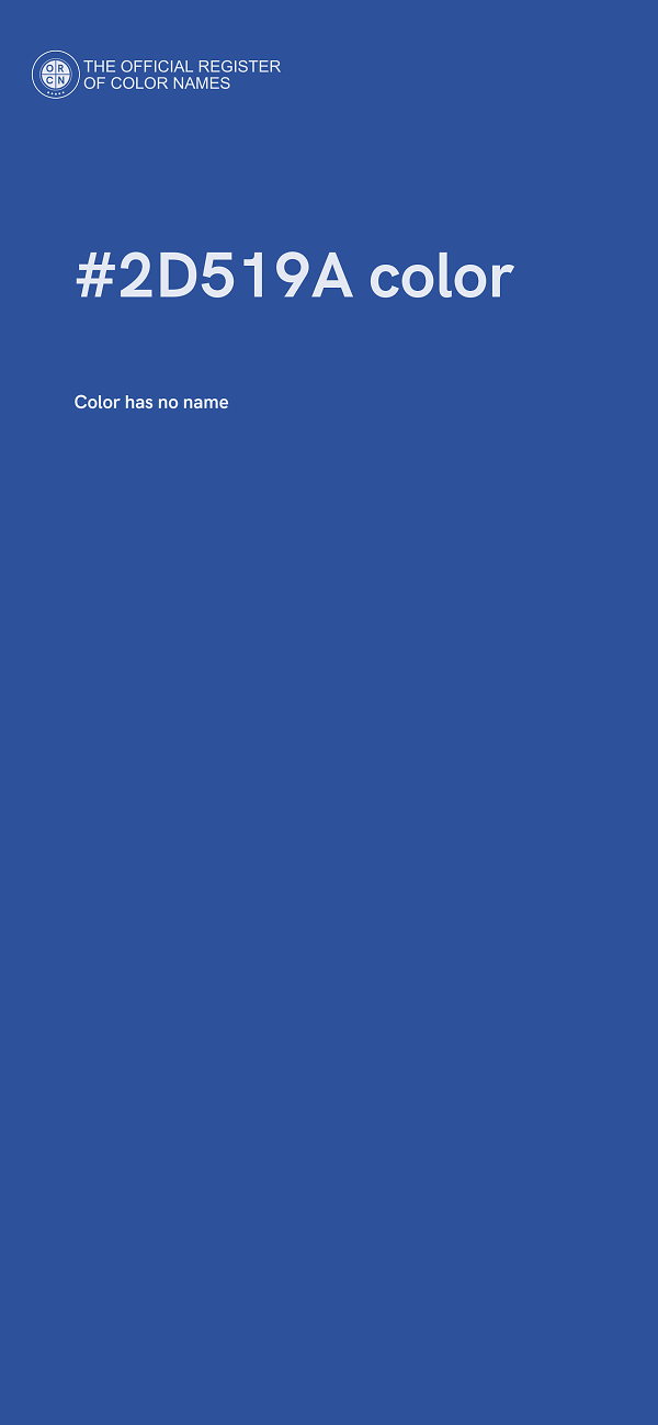 #2D519A color image
