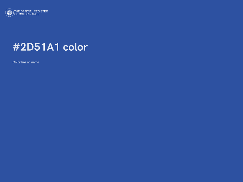 #2D51A1 color image