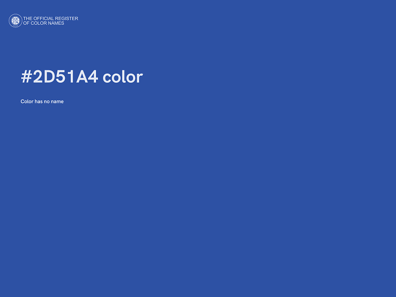 #2D51A4 color image