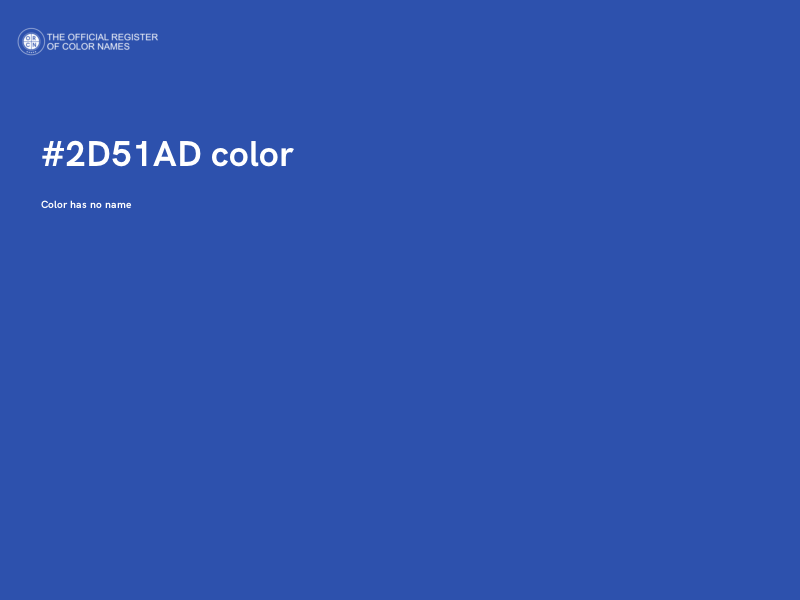 #2D51AD color image