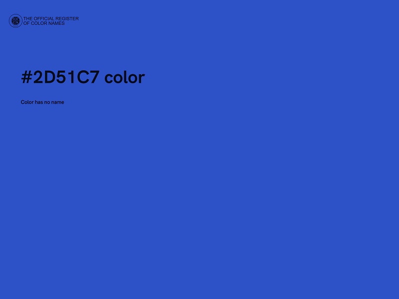 #2D51C7 color image