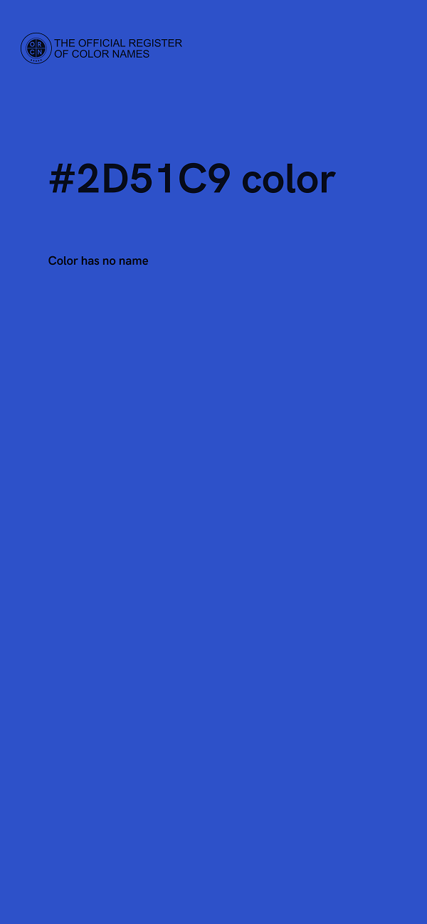 #2D51C9 color image