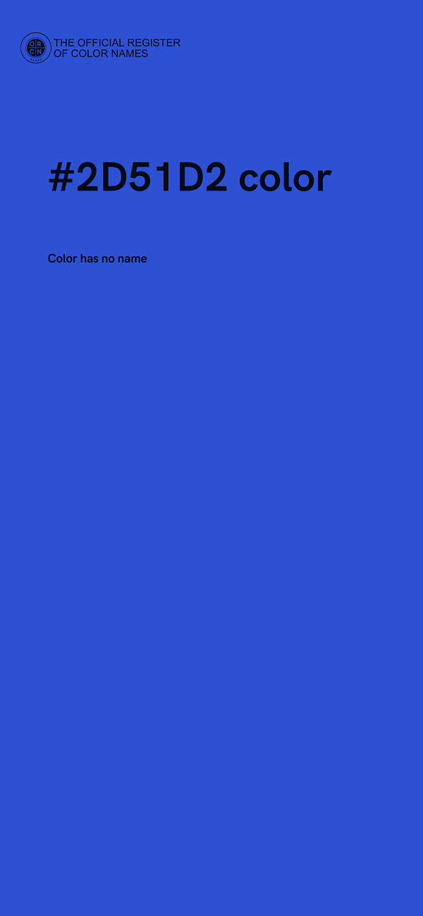 #2D51D2 color image