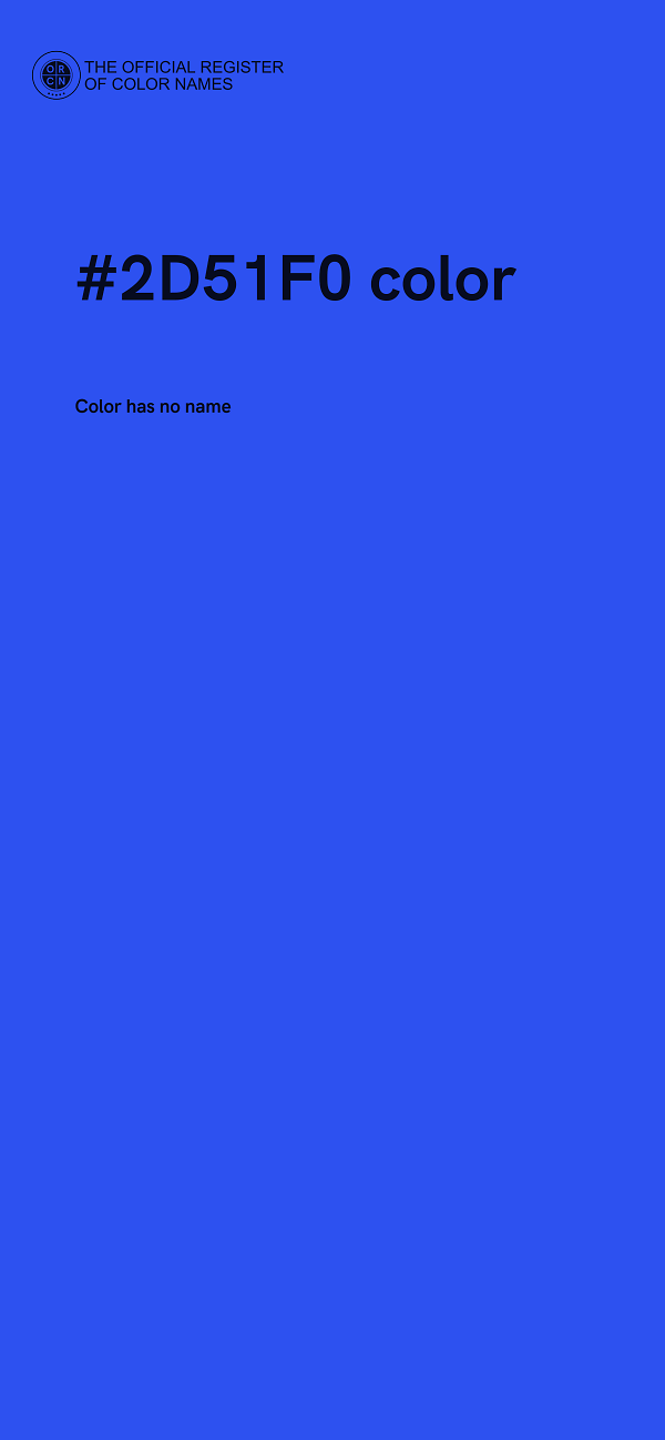 #2D51F0 color image