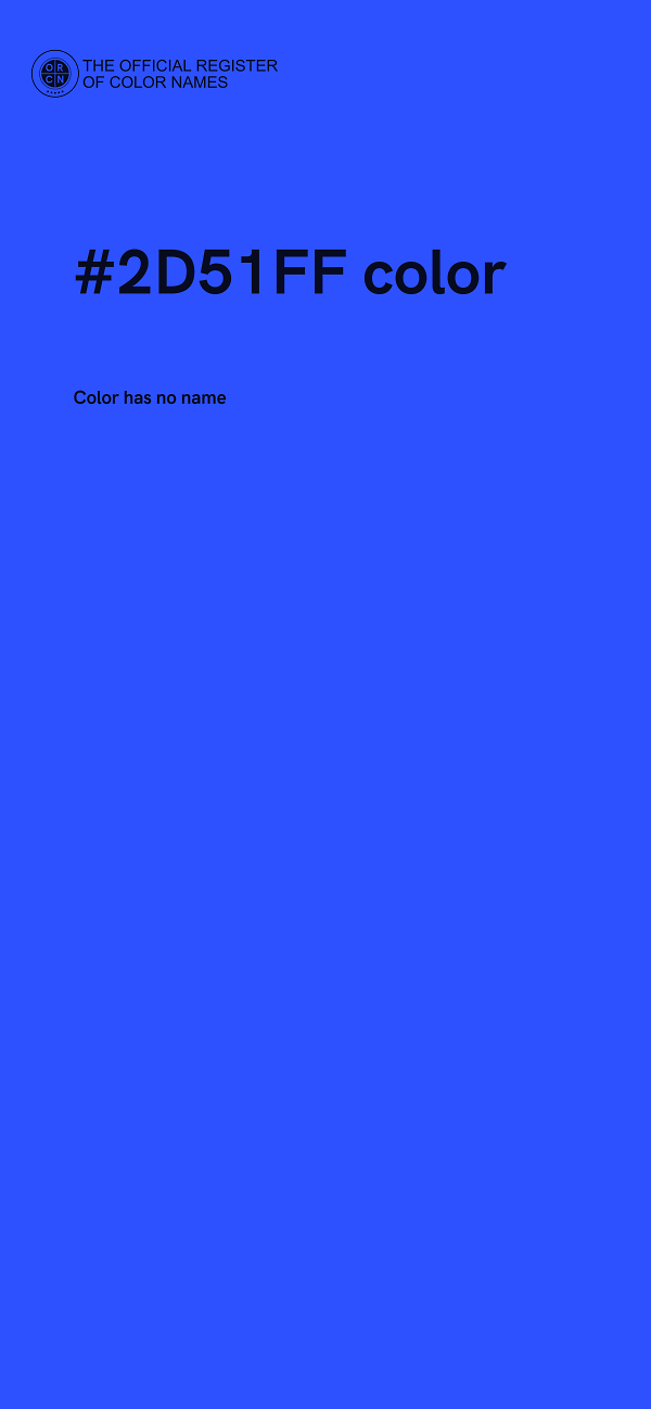 #2D51FF color image