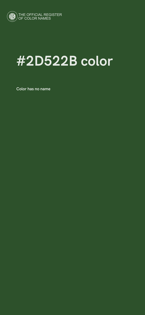 #2D522B color image