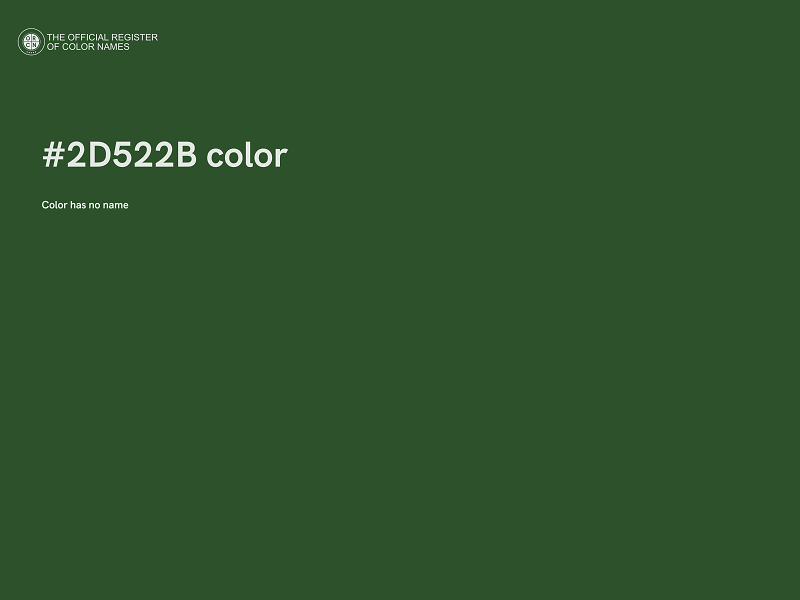 #2D522B color image