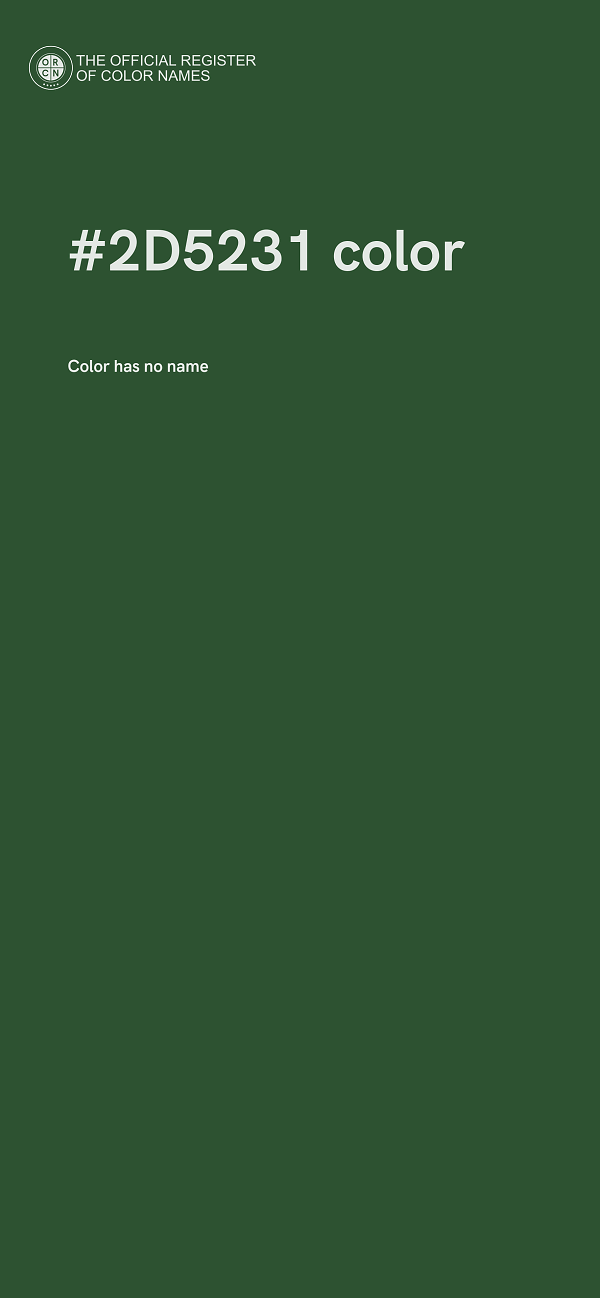 #2D5231 color image