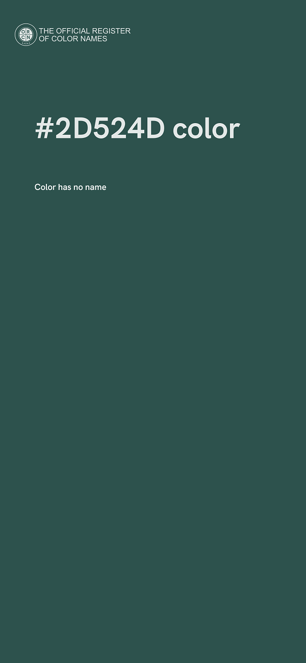 #2D524D color image